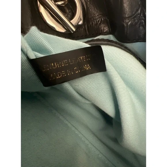 CYNTHIA Rowley Dark Blue Leather Tote - Picture 6 of 9